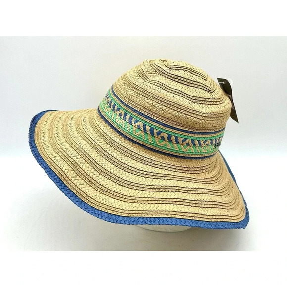 New Pistil Wide Brim Floppy Summer Straw Sun Hat Beach Women's Unisex OS NWT - Picture 9 of 13